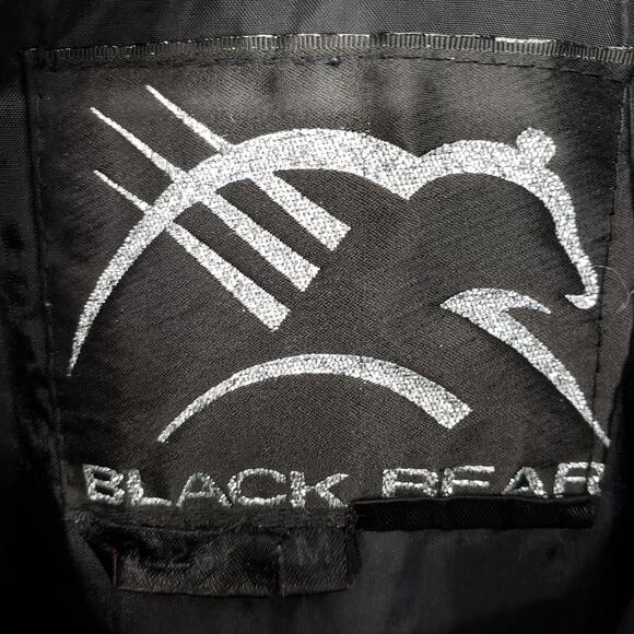 Vintage Black Bear Ski Snow Suit M Jumpsuit Abstract Aztec Insulated Blue Black - Picture 3 of 14